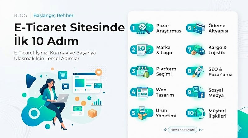 E-Ticaret Sitesinde İlk 10 Adım