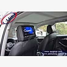 AUDİ Q5 ARKA KAFALIK MONİTÖRÜ SİYAH '' 8 inç. AKTİF BAŞLIK ÇİFT DVD'Lİ KABLOSUZ KULAKLIK ''