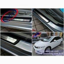 HONDA CİVİC KAPI EŞİĞİ IŞIKLI ORJİNAL OEM AKSESUAR İTHAL MAVİ LEDLİ