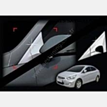 HYUNDAİ ACCENT BLUE ORJİNAL OEM ÖN KÖŞE KROM TAKIMI İTHAL ABS KROM