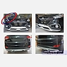 HYUNDAİ İX35 ÖN + ARKA ÇİFT EKZOS GÖRÜNÜMLÜ TAMPON ALTI DİFÜZÖR TAKIMI ORJİNAL OEM İTHAL