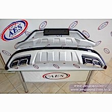 HYUNDAİ TUCSON ÖN ARKA TAMPON EKİ ORJİNAL OEM AKSESUAR İTHAL DÖRT EKZOS ÇIKIŞLI 2015 - 2016 - 2017
