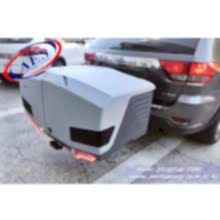 JEEP GRAND CHEROKEE TOWBOX V3 ÇEKİ DEMİRİNE TAKILAN YÜK VE KÖPEK TAŞIMA KUTUSU GRİ