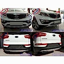KİA SPORTAGE YENİ ÖN + ARKA TAKIM ÇİFT EKZOS ÇIKIŞLI TAMPON ALTI DİFRÜZÖR İTHAL ÜRÜN