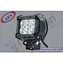 LED BAR AYDINLATMA DÜZ ÇİFT SIRA 6 LEDLİ 18 WATT 1 ADET