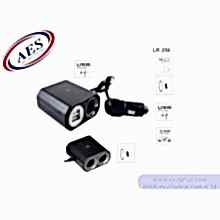 LUXES ÇAKMAK ÇOĞALTICI 2 USB 3 ÇAKMAK LR 256