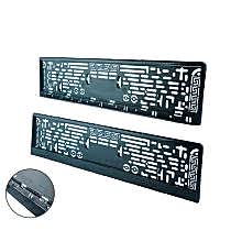 LUXES OTO PLAKALIK 13 X 54 CM PLAKA ALTI PLASTİK ÖN ARKA 2 ADET