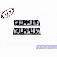 LUXES OTO PLAKALIK 13 X 54 CM PLAKA ALTI TAŞLI PLASTİK ÖN ARKA 2 ADET