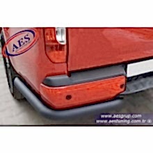 MERCEDES X CLASS ARKA TAMPON KÖŞE KORUMA KROMU PASLANMAZ SİYAH CORNER BAR SAĞ SOL 2 PARÇA