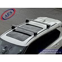 NİSSAN X-TRAİL THULE 7106 EVO FLUSH RAİL TAŞIYICI AYAK + WİNG BAR GRİ ALÜMİNYUM + KİT + KİLİT