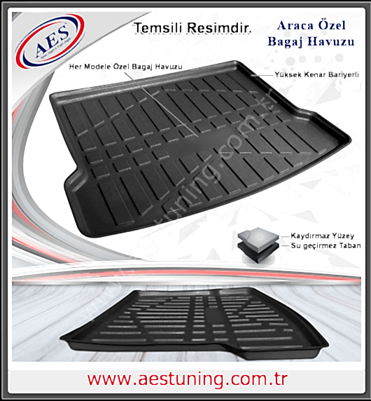 NİSSAN YENİ X-TRAİL BAGAJ HAVUZU PASPASI OEM AKSESUAR 2014 SONRASI