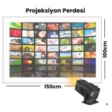 PROJEKSİYON PERDESİ 100 CM X 150 CM