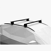 SUBARU OUTBACK THULE 7106 EVO FLUSH RAİL TAŞIYICI AYAK + ÇELİK BAR SİYAH + KİT + KİLİT