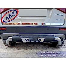 SUZUKİ VİTARA ARKA KORUMA PASLANMAZ KROM PİLASTİKLİ