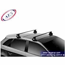 THULE 7105 EVO CLAMP TAŞIYICI AYAK + ÇELİK BAR SİYAH + KİT + KİLİT