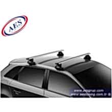 THULE 7105 EVO CLAMP TAŞIYICI AYAK + WİNG BAR GRİ ALÜMİNYUM + KİT + KİLİT
