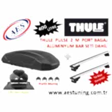 THULE PULSE 2 M PORT BAGAJ SETİ SİYAH 400 LİTRE  + WİNG BAR EVO BAR SETİ KAMPANYA
