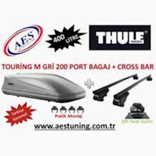 THULE TOURİNG M 200 PORT BAGAJ GRİ 400 LİTRE TAŞIYICI SİSTEM DAHİL KARE BAR