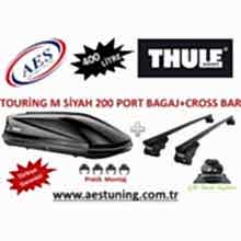 THULE TOURİNG M 200 PORT BAGAJ SİYAH 400 LİTRE TAŞIYICI SİSTEM DAHİL ÇELİK BAR