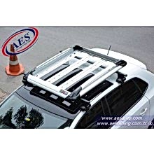 VOLKSWAGEN POLO TAVAN SEPETİ & OFF ROAD SEPET ARAÇ ÜSTÜ ALÜMİNYUM GRİ 110 CM X 120 CM