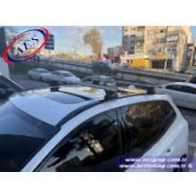 VOLVO XC 60 THULE 7106 EVO FLUSH RAİL TAŞIYICI AYAK + WİNG BAR GRİ ALÜMİNYUM + KİT + KİLİT