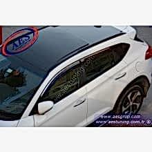 YENİ HYUNDAİ TUCSON CAM RÜZGARLIĞI KROMLU 4 PARÇA ORJİNAL OEM AKSESUAR İTHAL